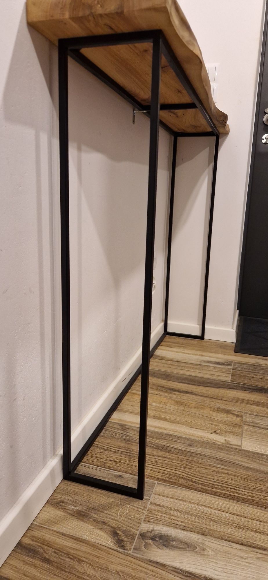 Konsola loft blat z orzecha