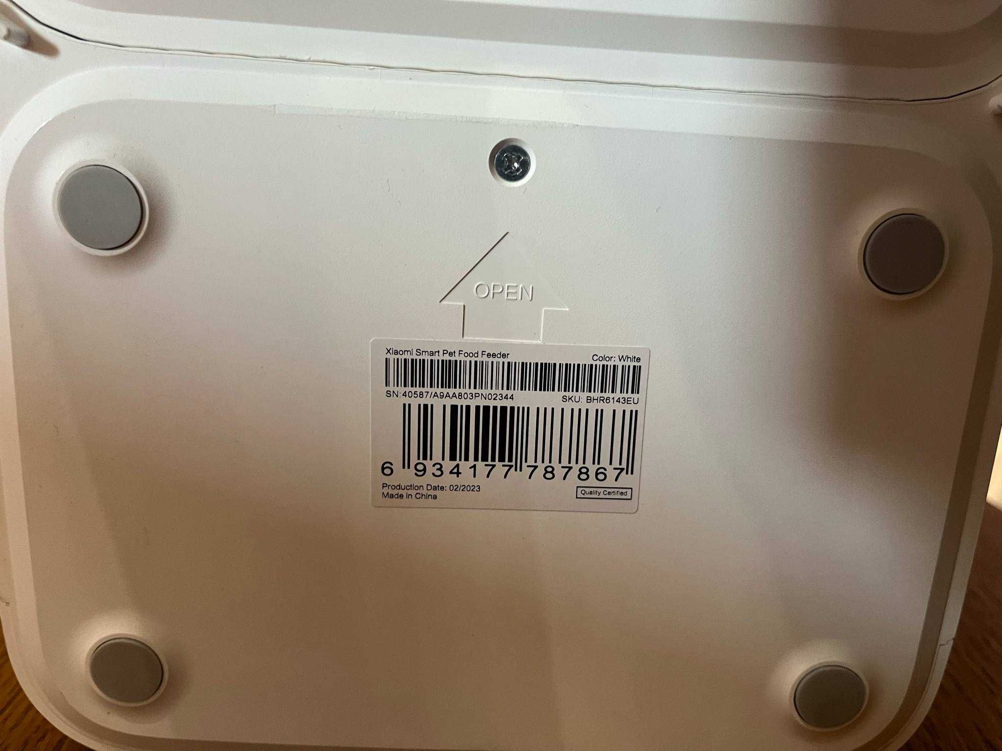 Dozownik do suchej karmy Automatyczny Podajnik Xiaomi biały 3,6l