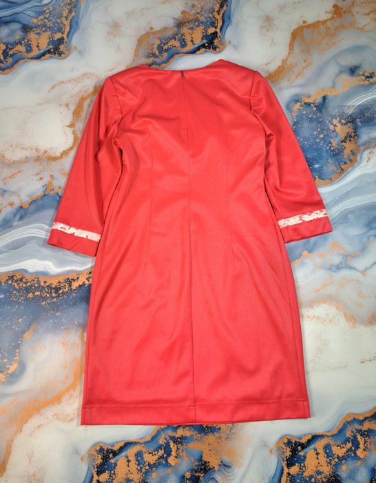 Миди платье Petro Soroka женское трапеция красное и с цветами