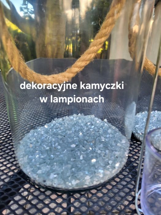 2 szt Lampionów ogrodowych + 12 świec + 2 migające tealighty Led