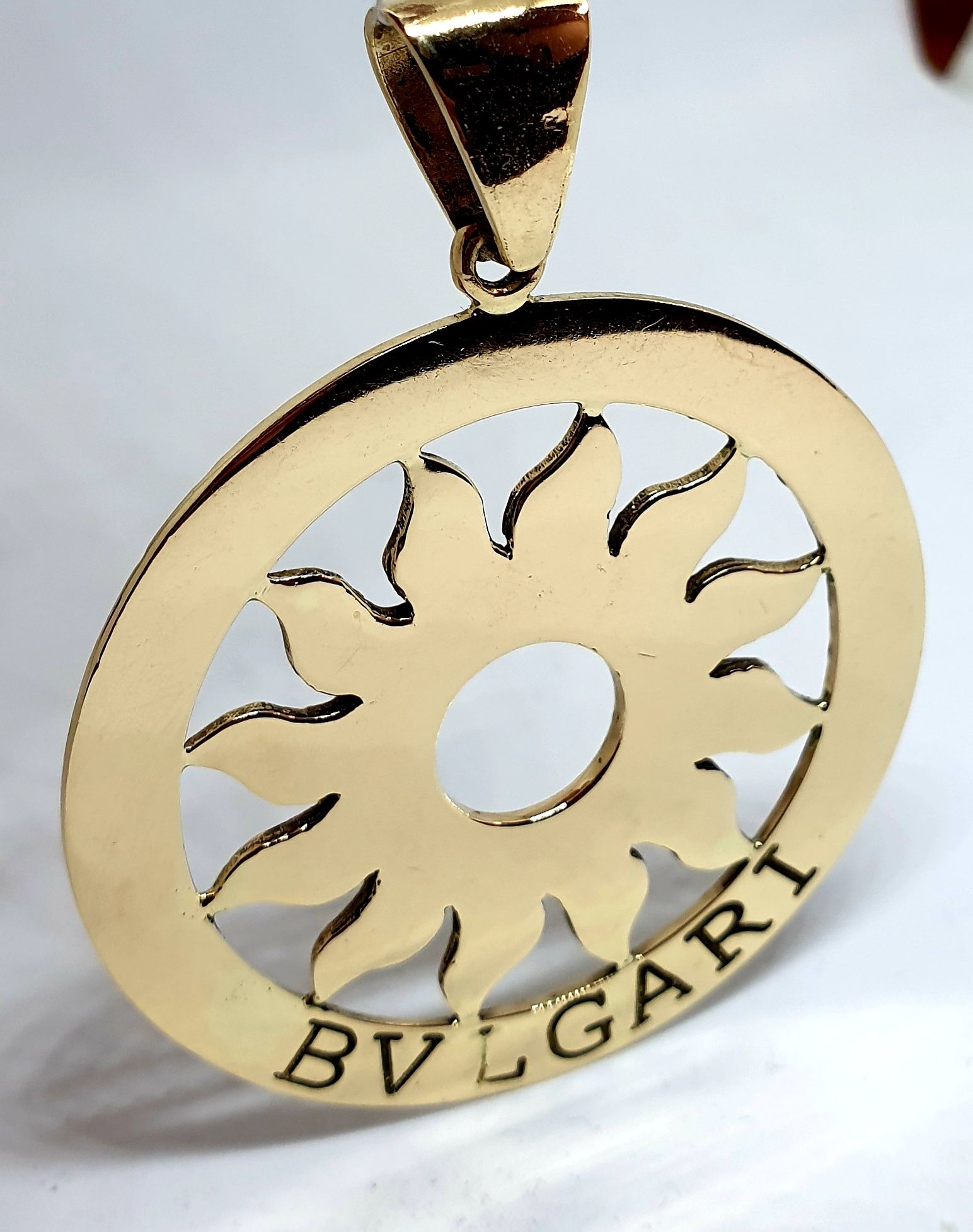 Złota zawieszka słońce Bulgari Bvlgari 24g 585 od Komis R&J
