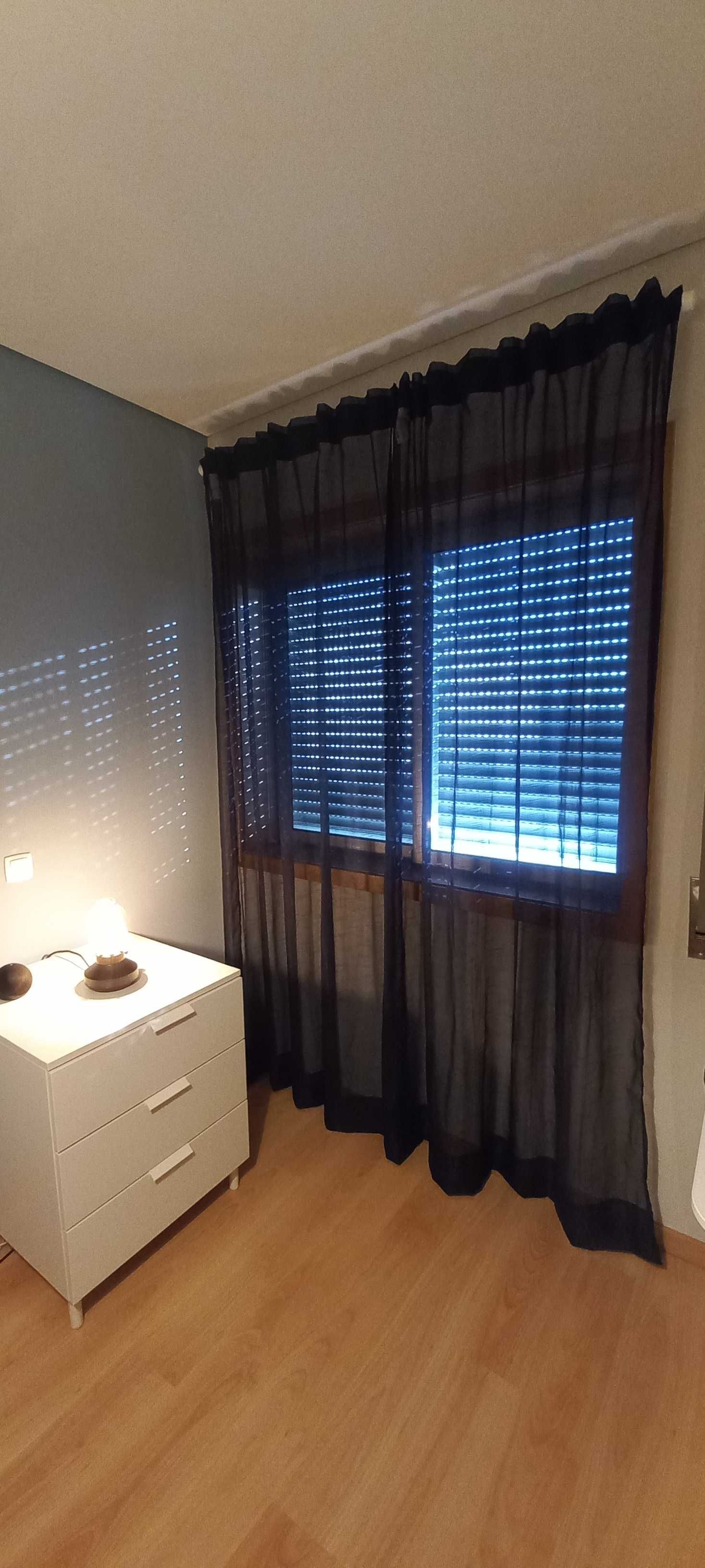 Cortinados azul ikea  janela 120 a 150cm