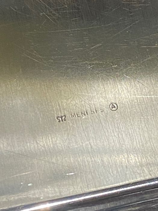 Bandeja Medalha Condecoração Prata Contrastada 15,6 cm Prenda Diplomat