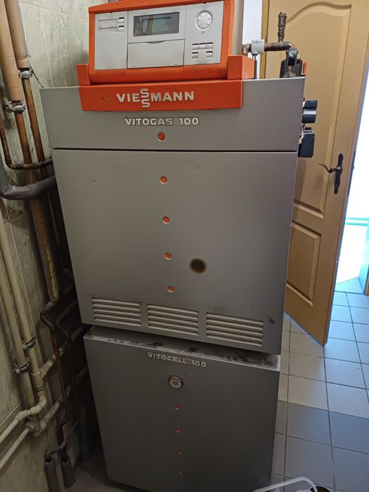 Piec gazowy Vitogas 100 Viessmann + zasobnik wody 100 l
