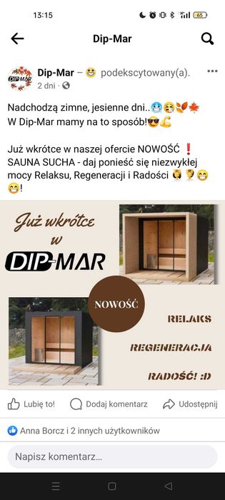 Sauna Sauny 2x2x2m