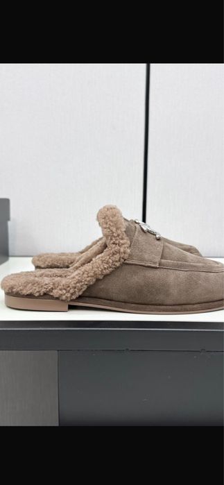 Klapki z futerkiem damskie