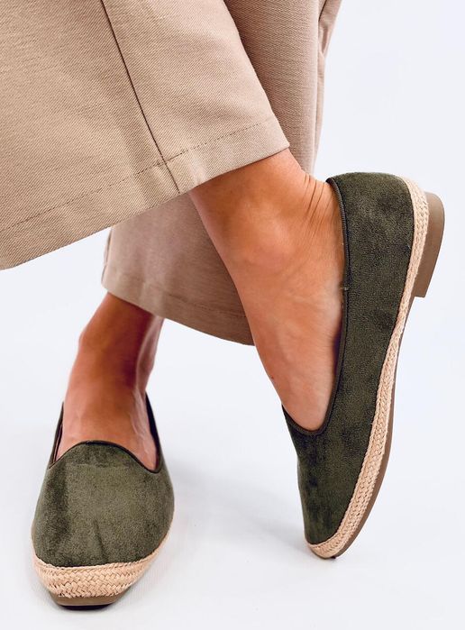 Baleriny Espadryle Damskie Ballot Olive