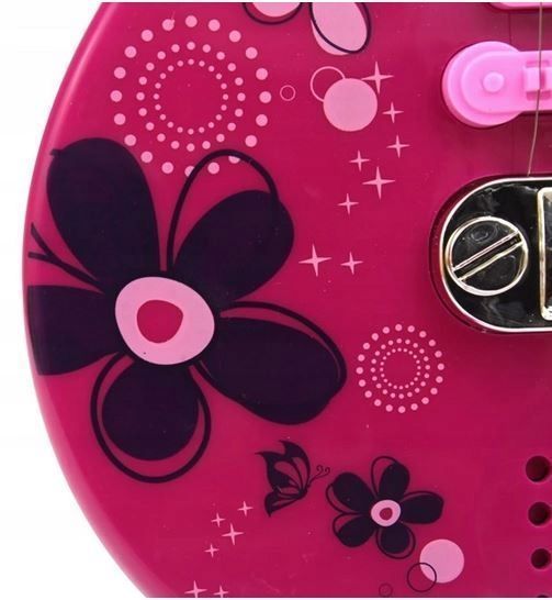 Gitara Elektryczna Dla Dzieci – Różowa Z Rytmami I Melodiami