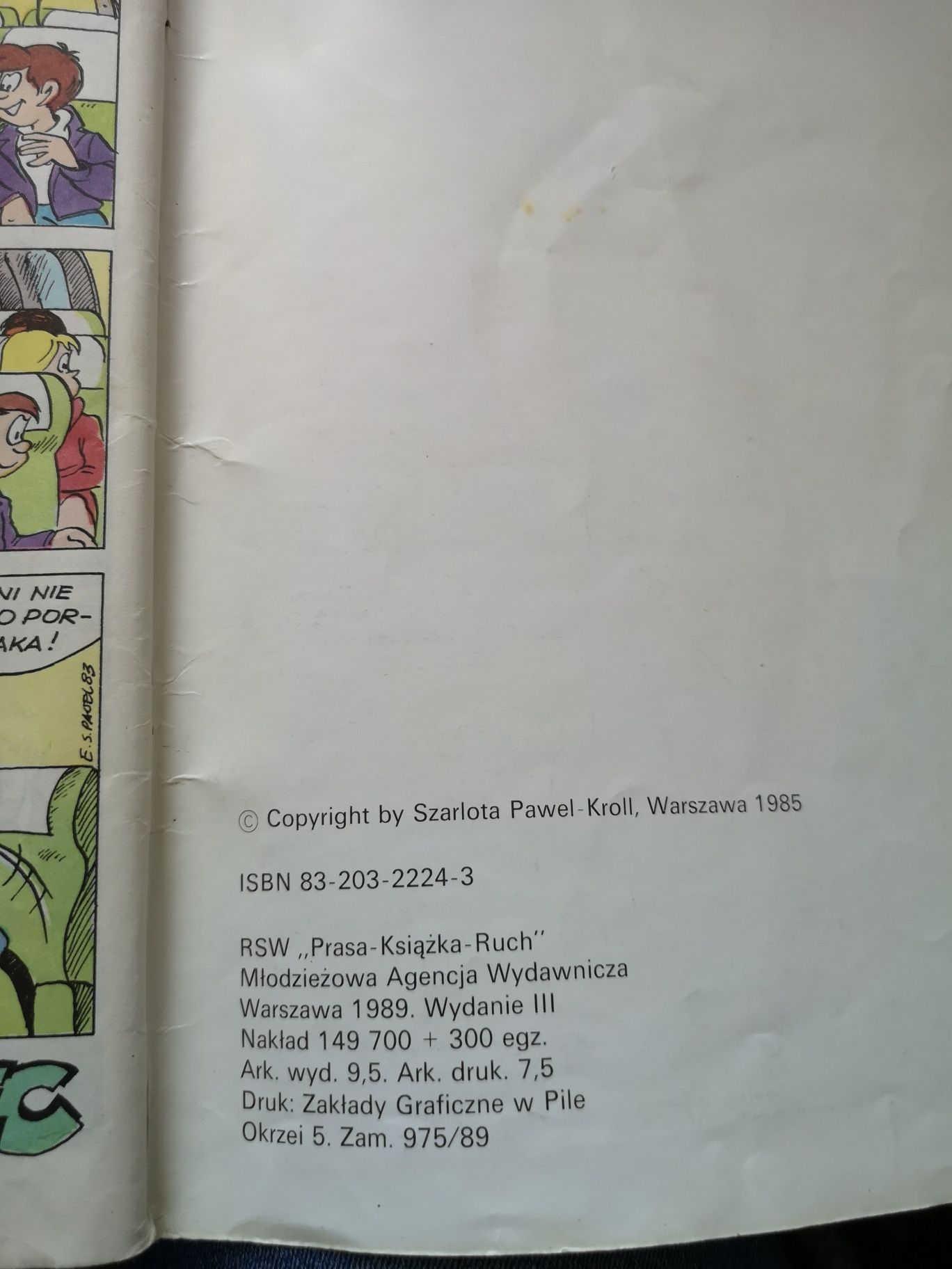 Pióro Contra Flamaster - Szarlota Paweł komiks 1985