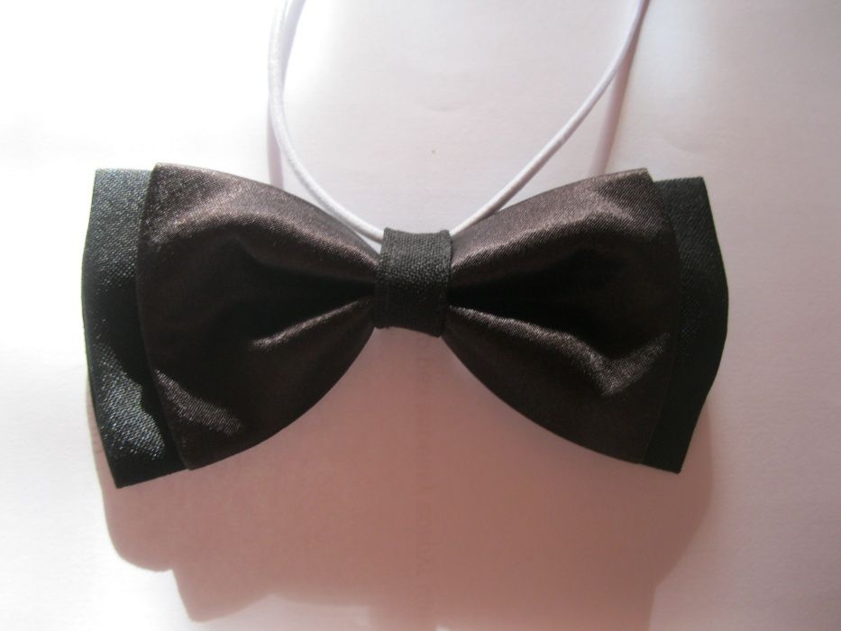 двойная школьная форма галстук -бабочка черная хорошее качество