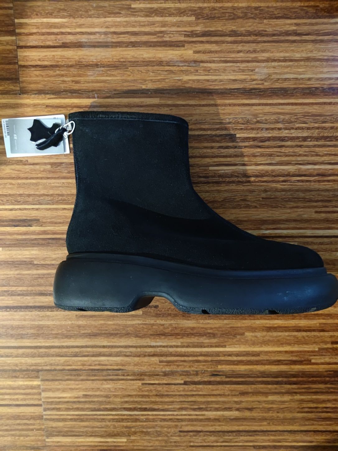 Ocieplane zamszowe (real suede) buty H&M Premium Selection. TANIEJ!!!