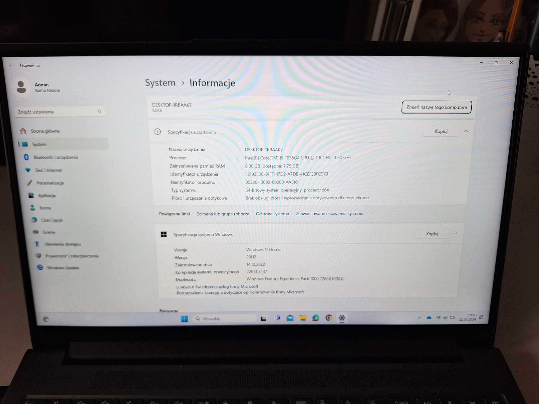 Laptop Lenovo Yoga slim 7