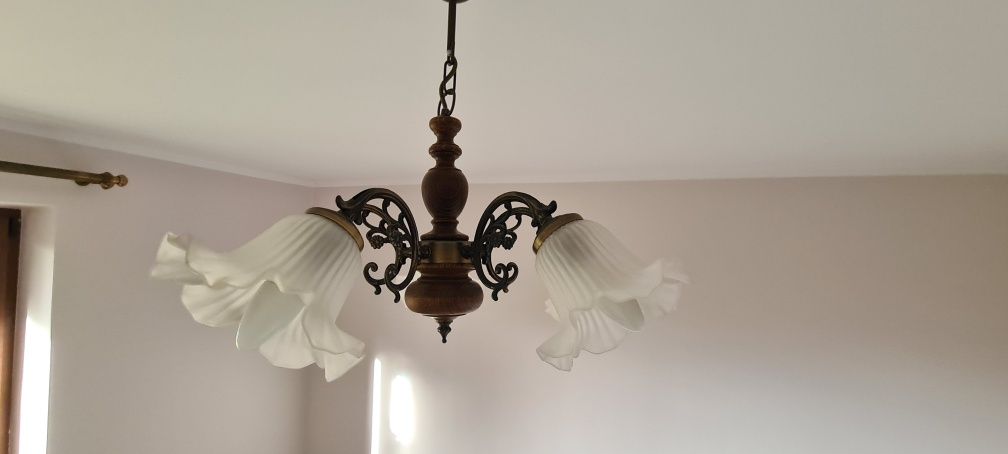 Żyrandol lampa wisząca rustykalna