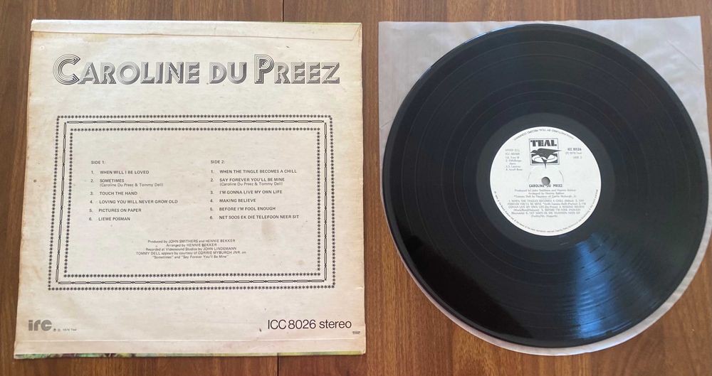 Disco de vinil: Caroline Dupreez - Caroline Du Preez (1976)