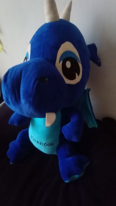 Maskotka Dinozaur smok niebieski  - 60cm!!