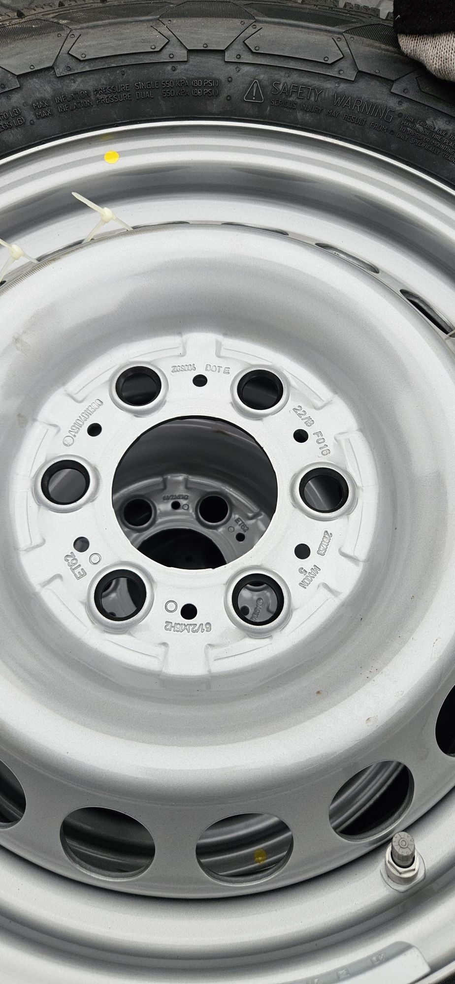 Nowe OEM Felgi stalowe Mercedes Sprinter 16" ET62 6x130 VW Crafter
