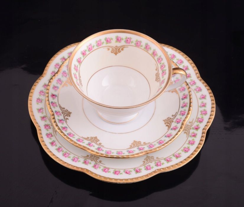 SCHUMANN ZESTAW śniadaniowy RÓŻE antyk