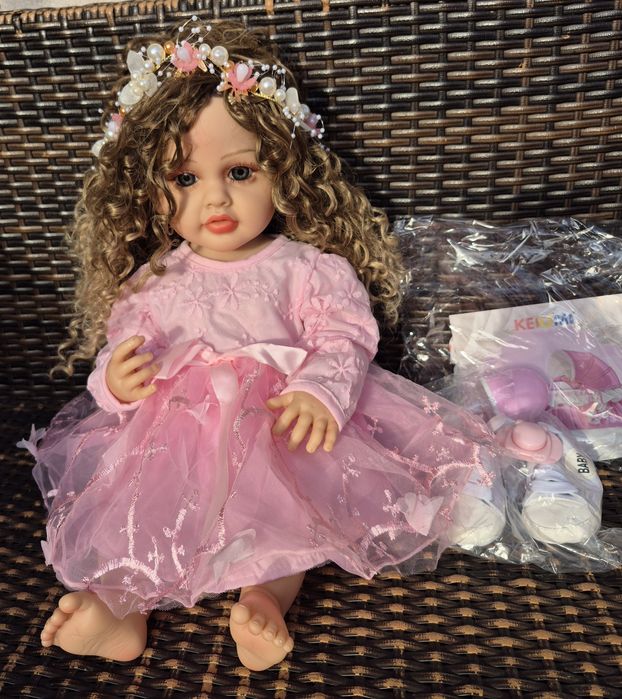 Reborn Лялька анатомічна кучерява реборн Нова