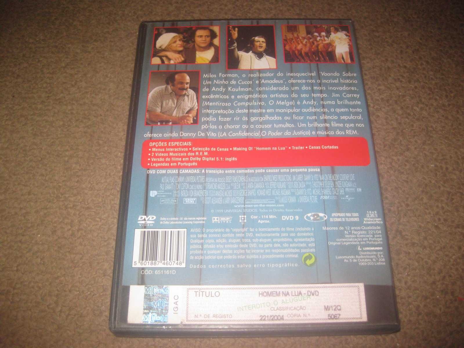 DVD "Homem na Lua" com Jim Carrey