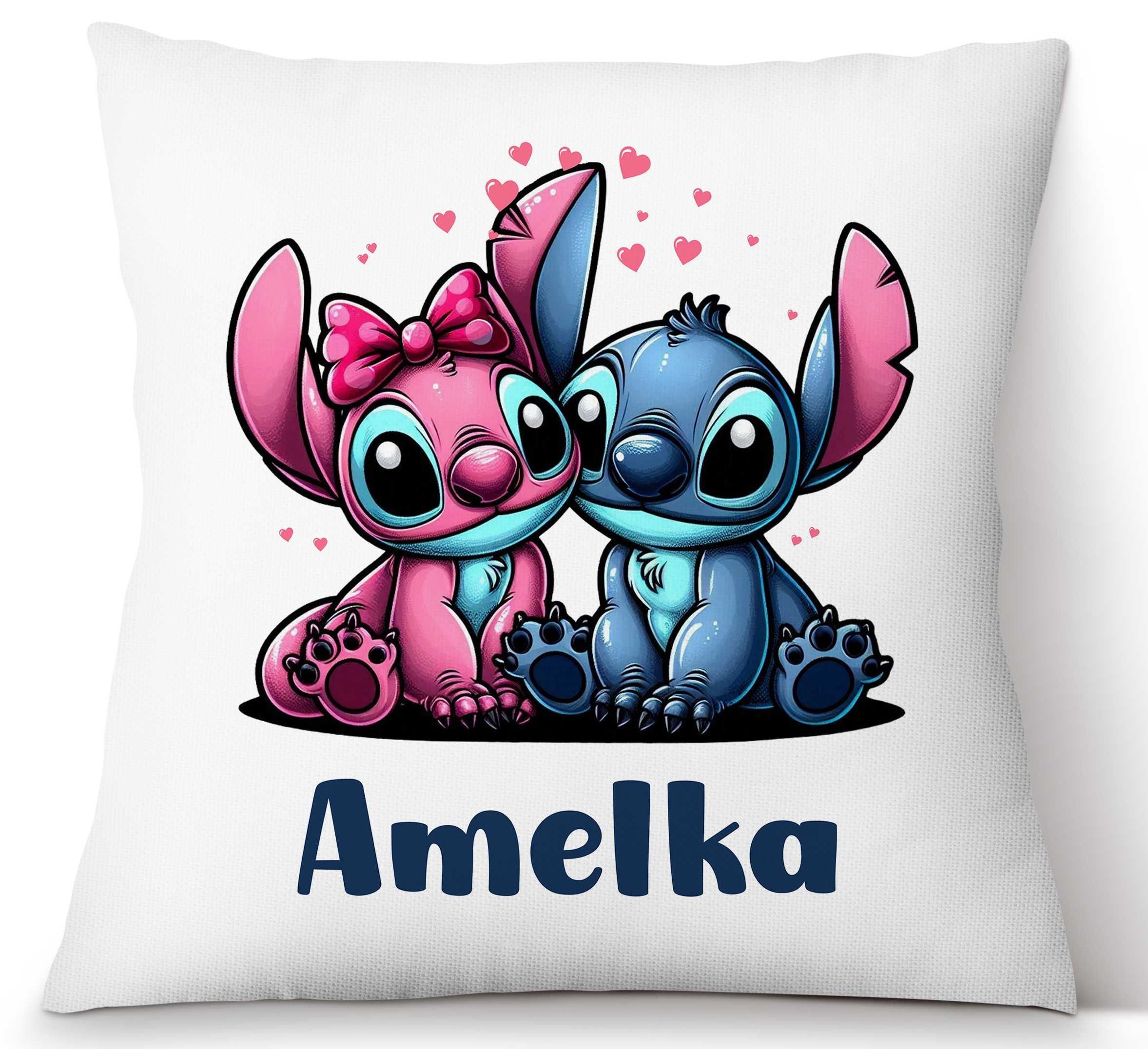 Poduszka i kubek Stitch. Imię. Super prezent, urodziny.