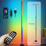 WYSOKA LAMPA LED RGB PODŁOGOWA narożna stojąca lampka nocna 120cm + PI