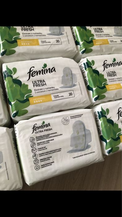 Femina zielone 10 opakowań.Szybka wysyłka!