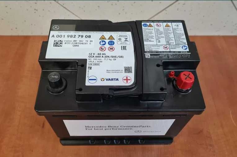 WRA Nowy akumulator Oryginał MERCEDES 60Ah 660A AGM - Varta Bmw Bosch