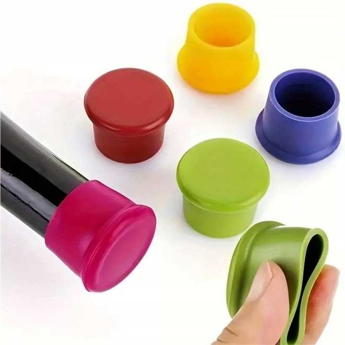 Kapsel silikonowy na butelki  komplet 3 szt.