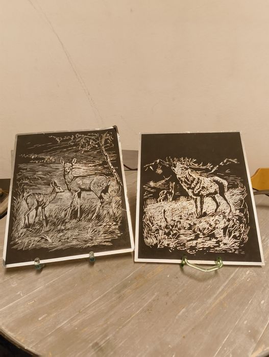 Grafiki leśnych zwierząt