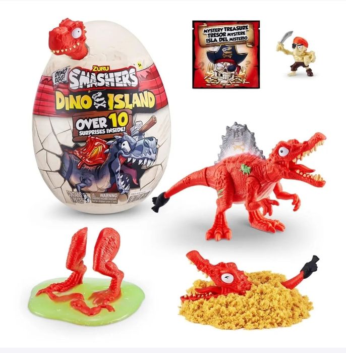 Smashers Dino Island Mini Egg T-Rex  ZURU 10 сюрпризів