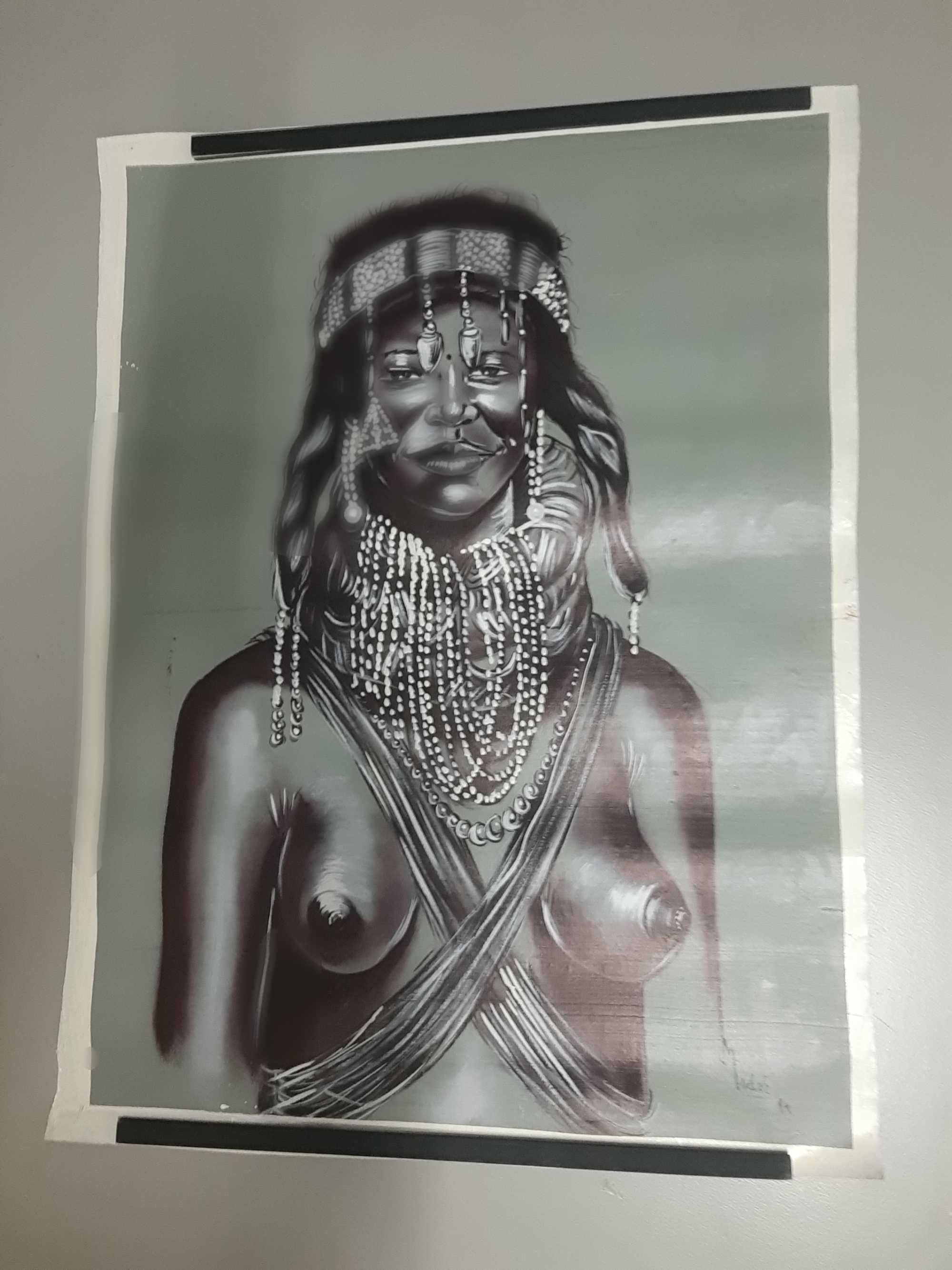 Vendo 8 TELAS pintadas à mão com motivos Africanos