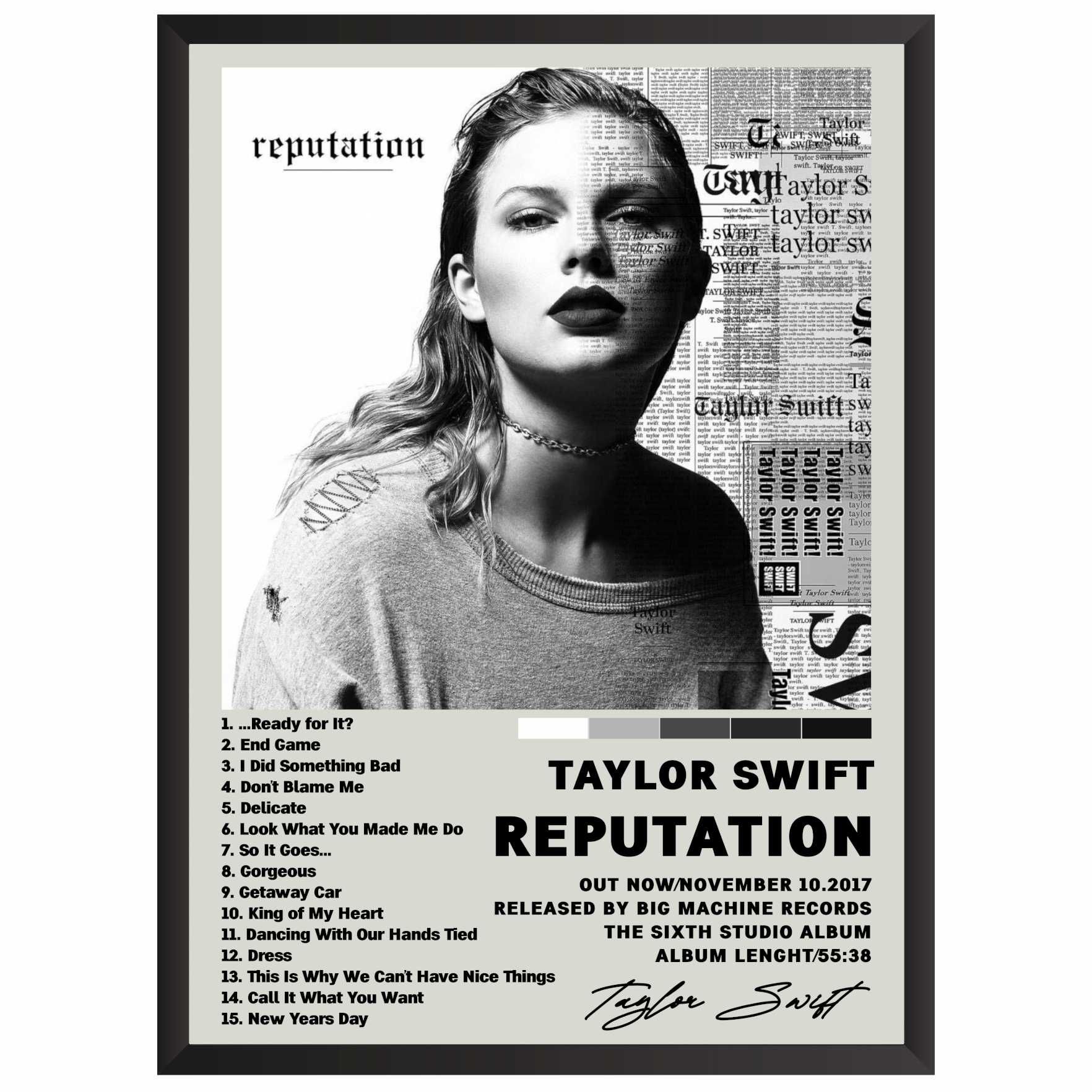 Taylor Swift Reputation Plakat Obraz z albumem prezent