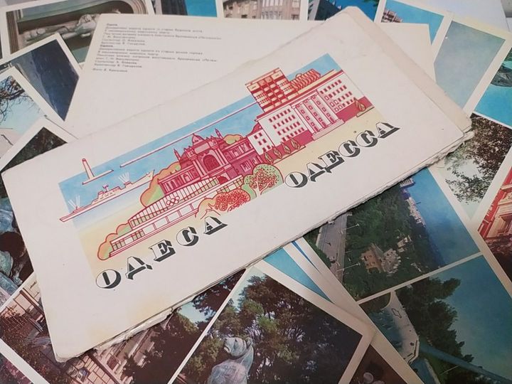 Набор ретро открыток с описанием Одесса