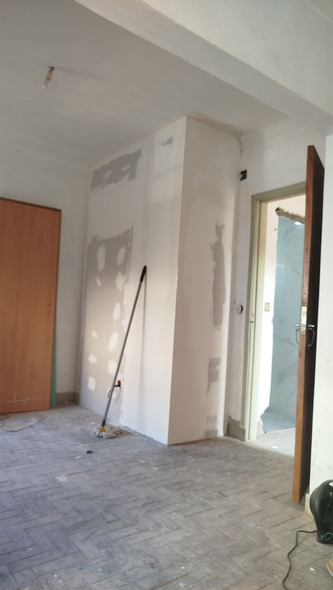 Pladur drywall, barramento pintura.