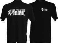 Koszulka męska Don't Shoot Paramedic czarna (l)