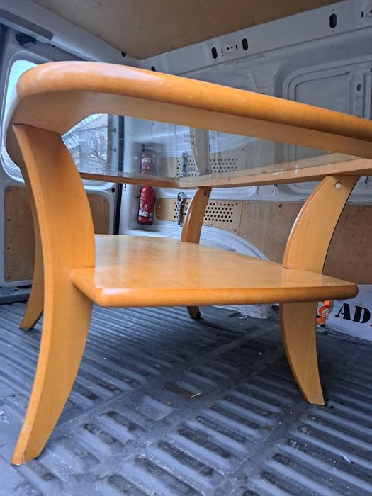 Stół drewniany z szybą zdejmowaną 130/80/60 Wrocław.