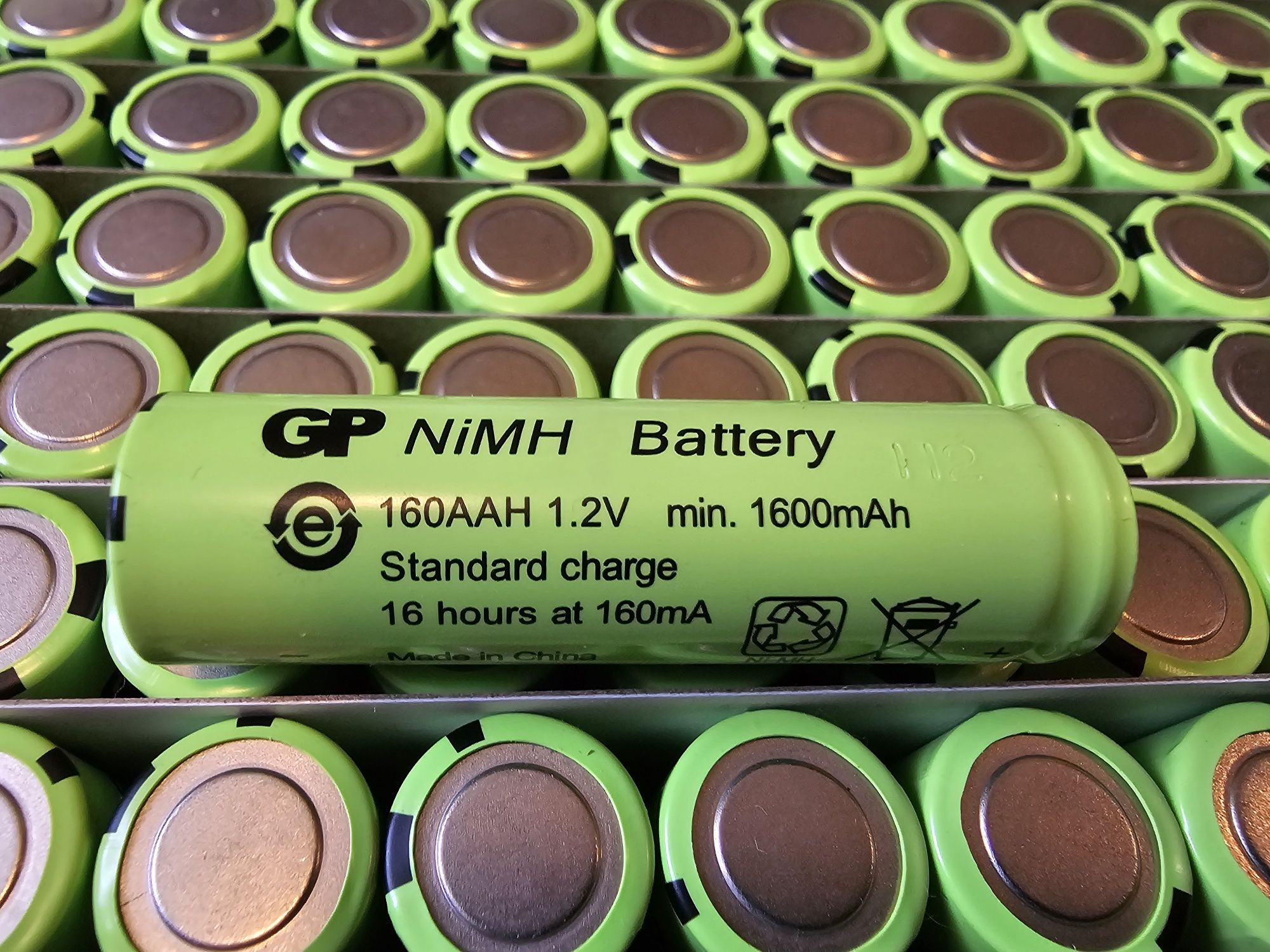 Аккумулятор/батарейка пальчик АА 1600mAh  NiMH новые.
