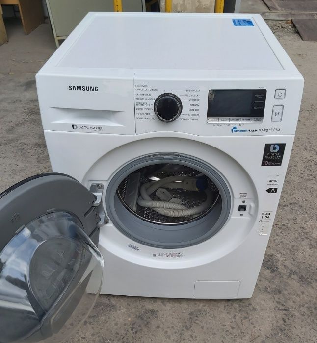 Стирально-сушильная машина Samsung WD80J6A00AW EcoBubble - 8/5 кг