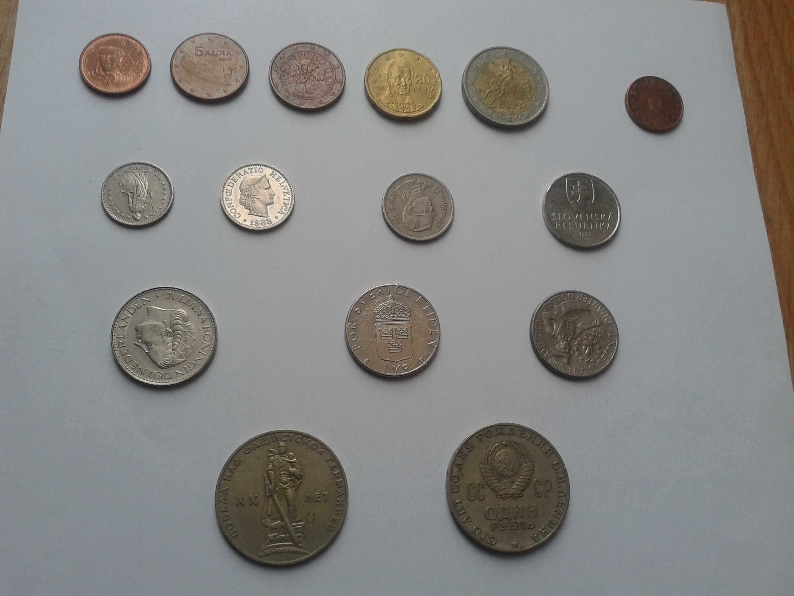 Monety kolekcjonerskie zagraniczne dolary marki ruble centy kolekcja