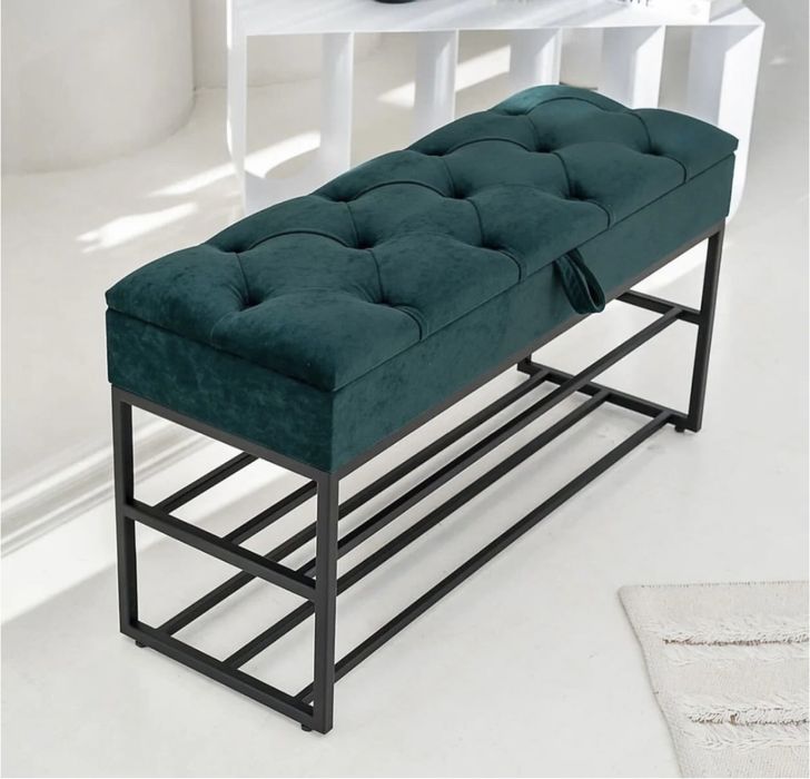 Банкетка для взуття. Банкетка з нішою для зберігання. Обувниця.