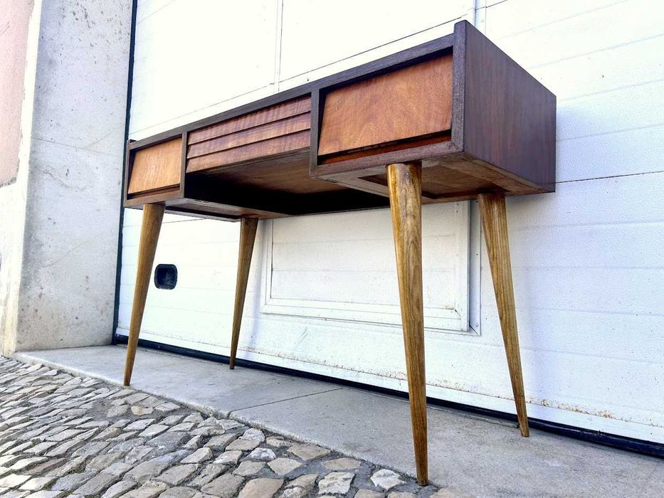 Consola secretária olaio vintage + 124comp x 44,5prof x 79alt.