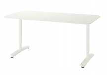 Białe biurko 160x80 bekant ikea