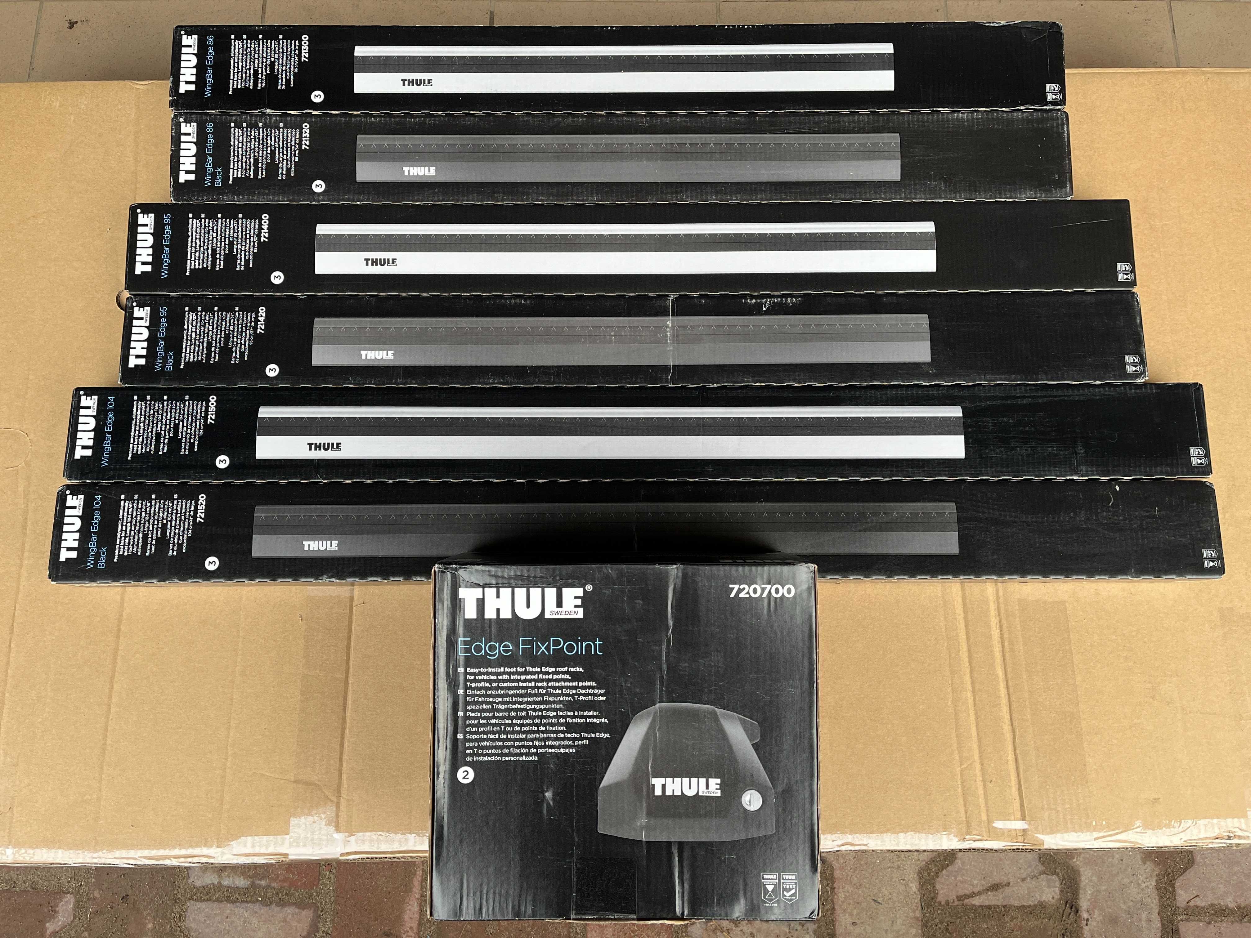 Thule Fixpoint Edge 7207+WingBar Edge у штатні місця на дах автомобіля