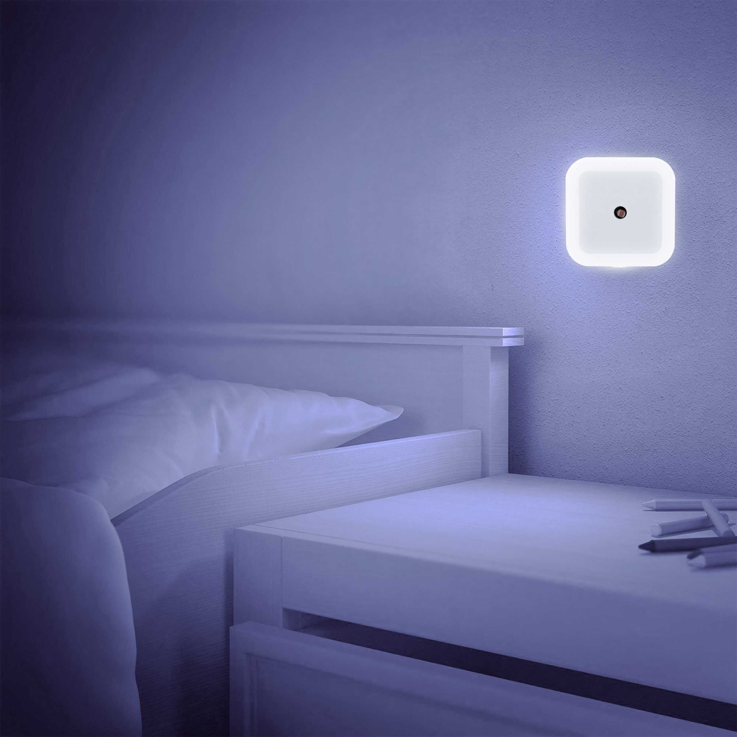 Kontaktowa lampka nocna LED 1W kwadratowa