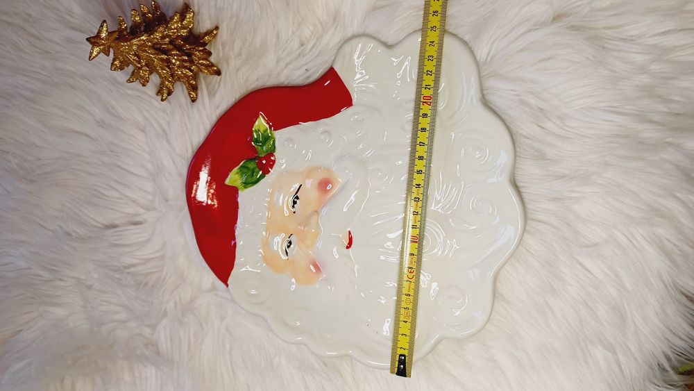 Talerz cukierniczy Mikołaj Talerz do serwowania świąteczny patera