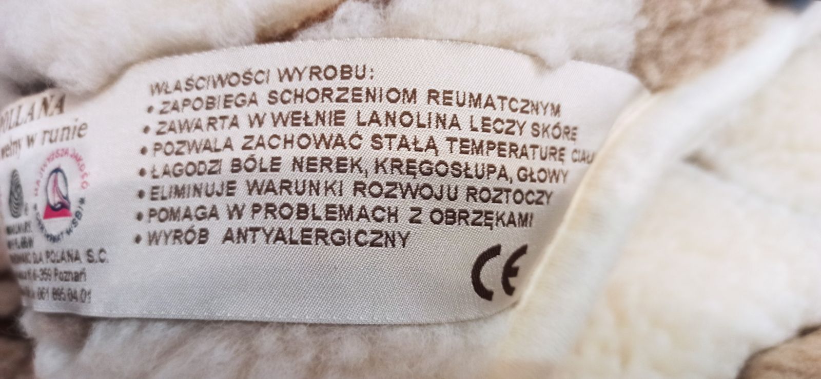 Kołdra i poduszka z wełny owczej merynosa