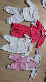 Komplety niemowlęce 62, zestawy ubrań dla dziewczynki