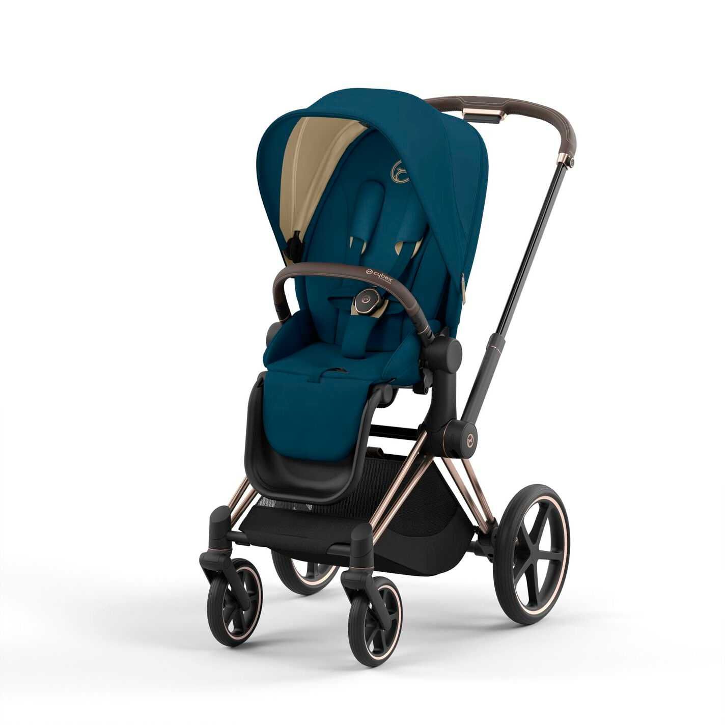 Cybex E-Priam (eléctrico) Rose gold com assento incluido