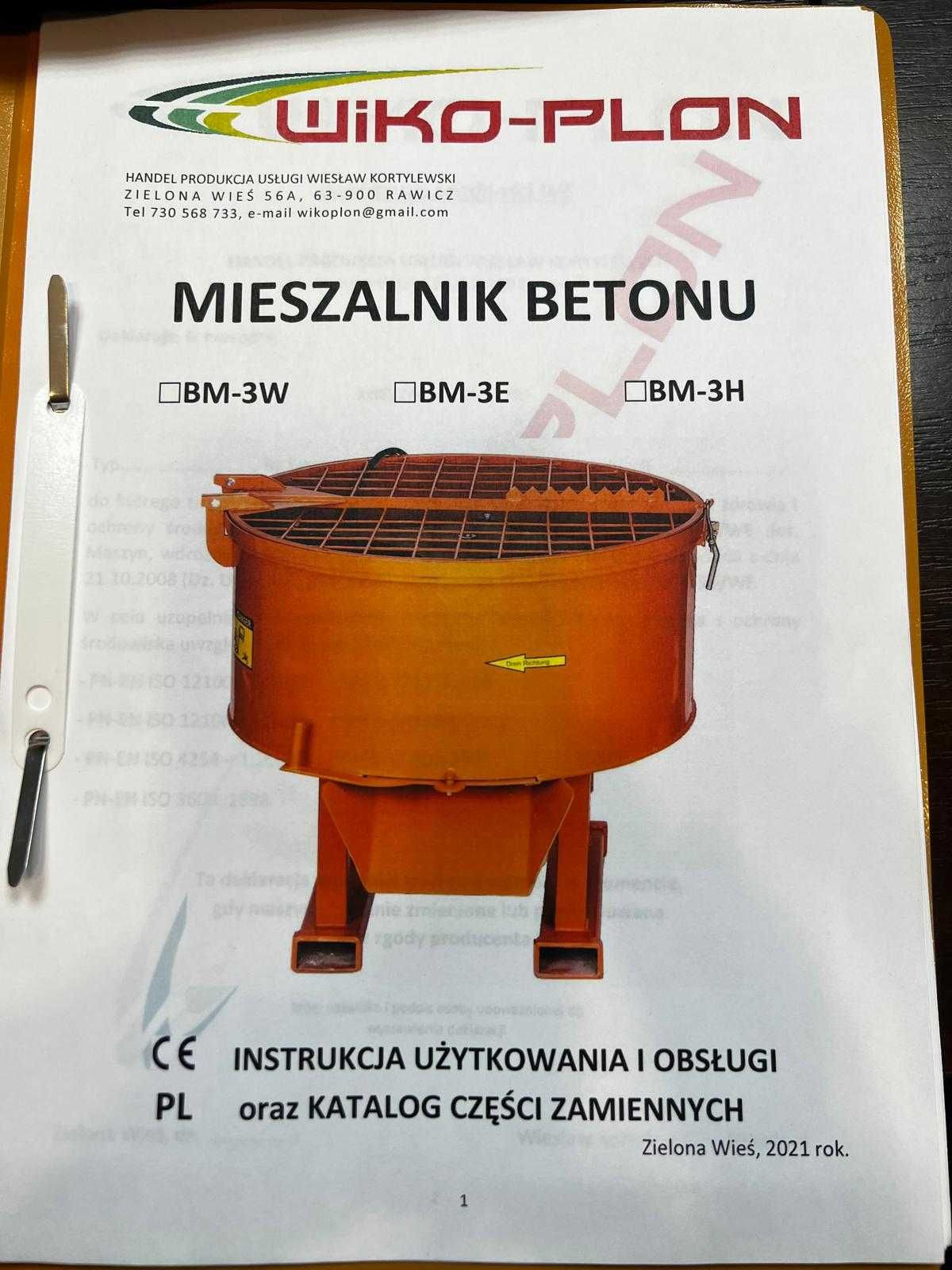 Sprzedam mieszalnik do betonu – 1,2 m³