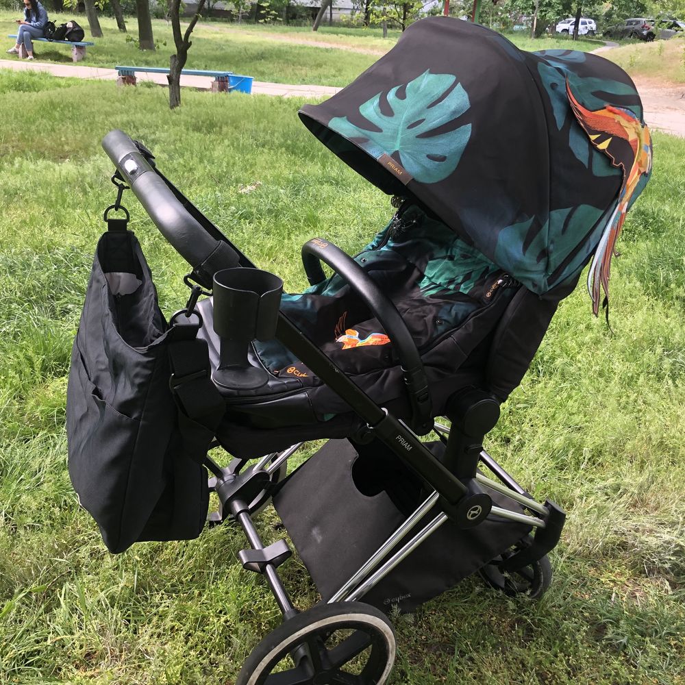 Візок 3 в 1 Cybex priam birds of paradise platinum
